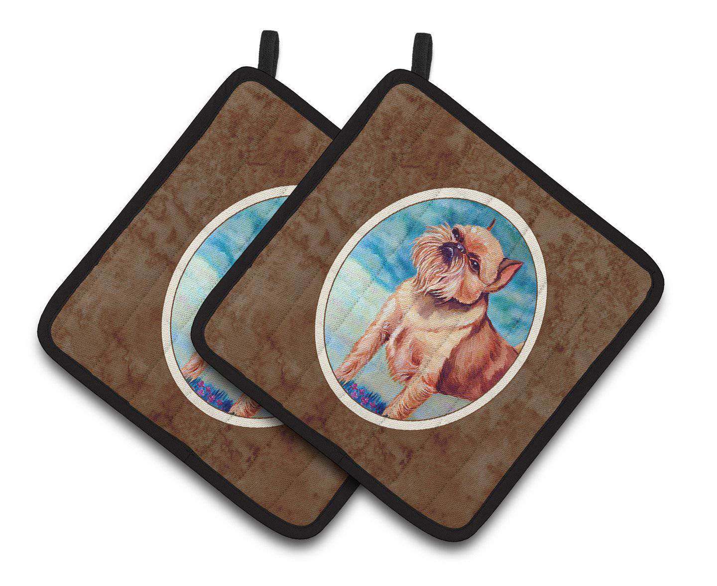 Brussels Griffon Pair of Pot Holders 7016PTHD - the-store.com
