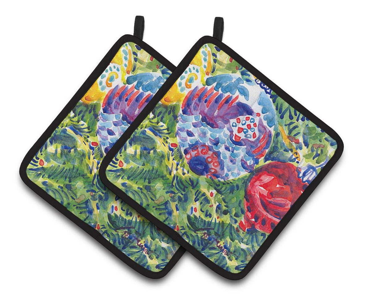 Christmas Tree Ornaments Pair of Pot Holders 6119PTHD - the-store.com