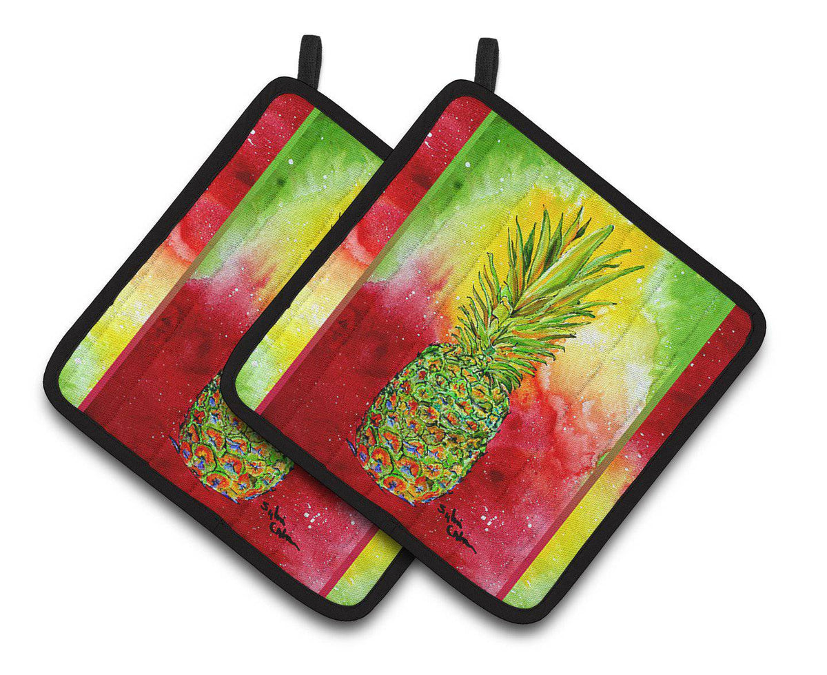 Pineapple Pair of Pot Holders 8395PTHD - the-store.com