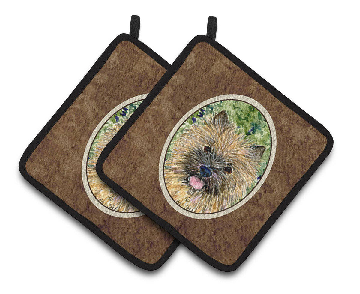 Cairn Terrier Pair of Pot Holders SS8799PTHD - the-store.com