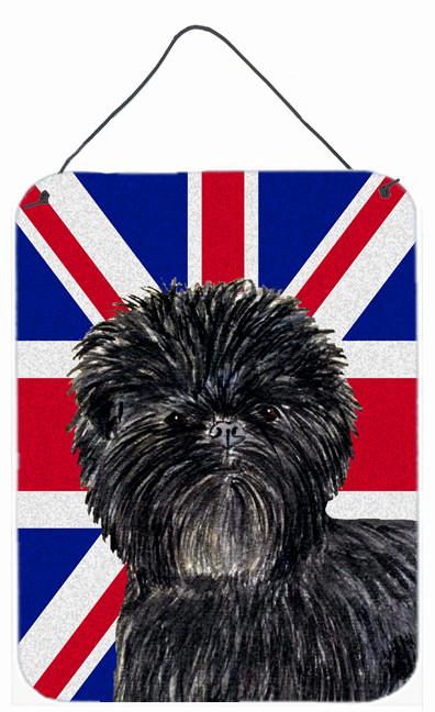 Affenpinscher with English Union Jack British Flag Wall or Door Hanging Prints SS4953DS1216 by Caroline&#39;s Treasures