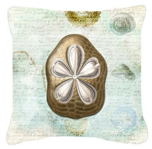 Sand Dollar    Canvas Fabric Decorative Pillow by Caroline&#39;s Treasures