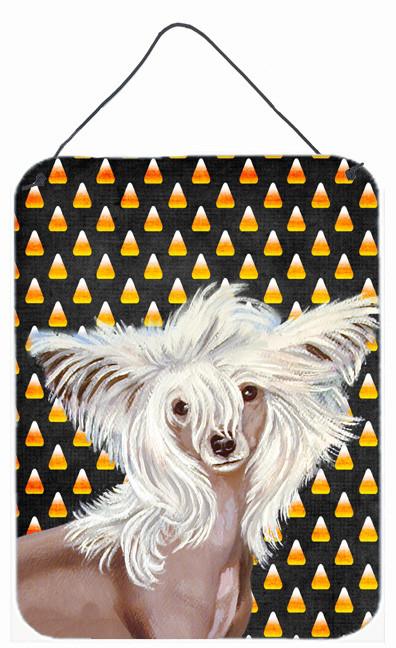 Chinese Crested Candy Corn Halloween Portrait Wall or Door Hanging Prints by Caroline's Treasures