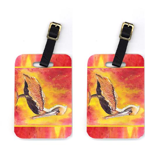 Pair of Pelican Luggage Tags by Caroline&#39;s Treasures