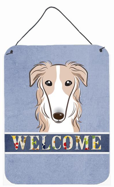 Borzoi Welcome Wall or Door Hanging Prints BB1414DS1216 by Caroline's Treasures