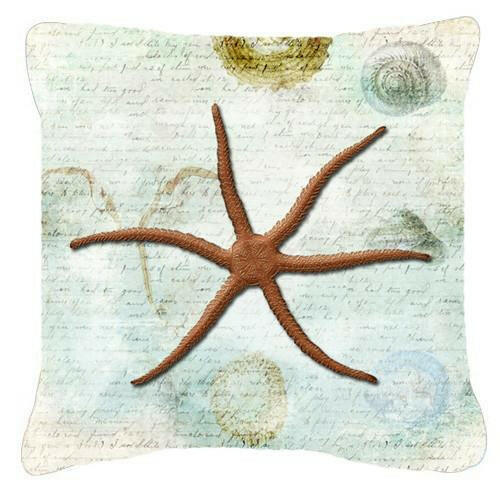 Starfish    Canvas Fabric Decorative Pillow by Caroline&#39;s Treasures