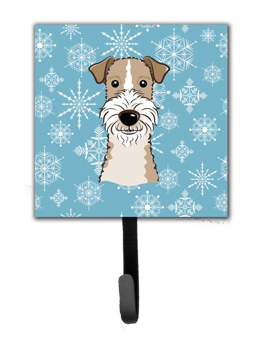 Snowflake Wire Haired Fox Terrier Leash or Key Holder BB1681SH4 by Caroline&#39;s Treasures