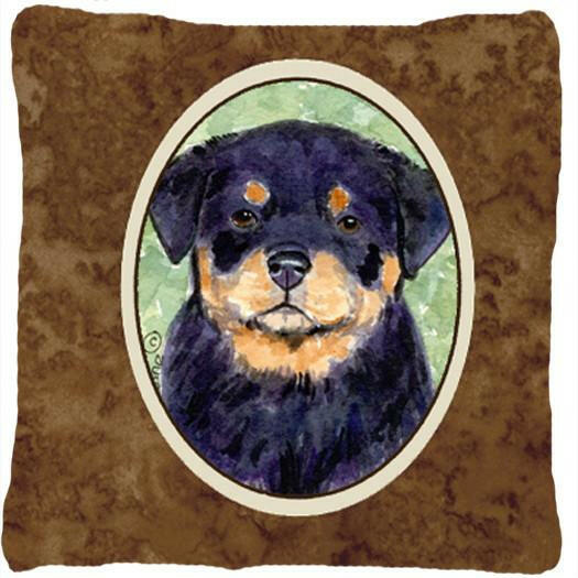 Rottweiler Decorative   Canvas Fabric Pillow by Caroline&#39;s Treasures