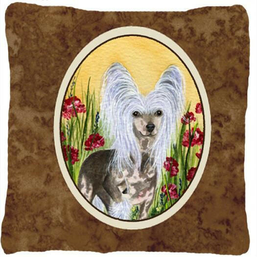 Chinese Crested Decorative   Canvas Fabric Pillow by Caroline&#39;s Treasures