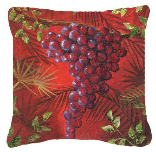 Sicillian Grapes by Malenda Trick Canvas Decorative Pillow TMTR0153PW1414 by Caroline&#39;s Treasures