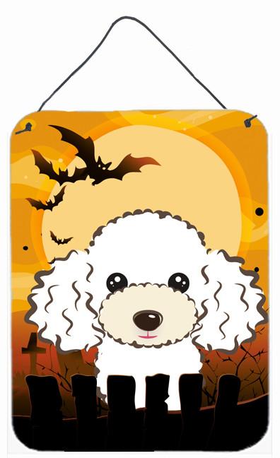 Halloween White Poodle Wall or Door Hanging Prints BB1815DS1216 by Caroline's Treasures