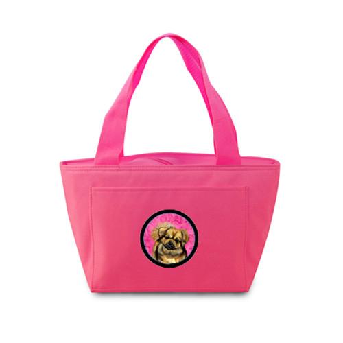 Pink Tibetan Spaniel  Lunch Bag or Doggie Bag LH9394PK by Caroline&#39;s Treasures