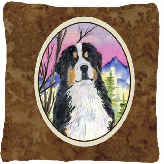 Bernese Mountain Dog Decorative   Canvas Fabric Pillow by Caroline&#39;s Treasures