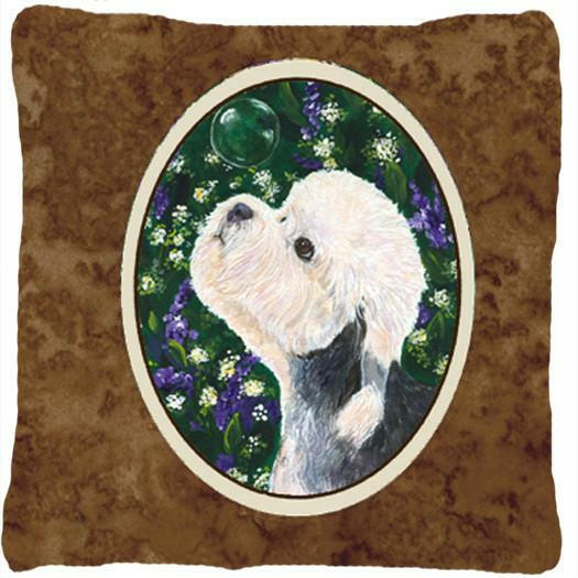 Dandie Dinmont Terrier Decorative   Canvas Fabric Pillow by Caroline&#39;s Treasures