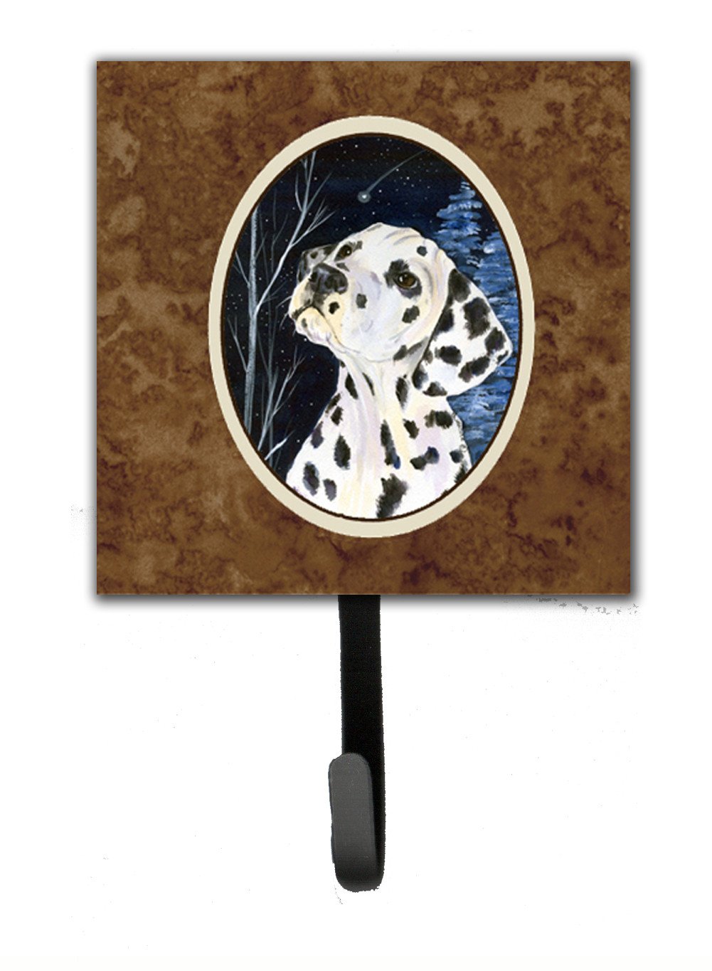 Starry Night Dalmatian Leash Holder or Key Hook by Caroline's Treasures