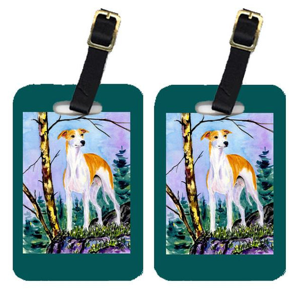 Pair of 2 Whippet Luggage Tags by Caroline's Treasures