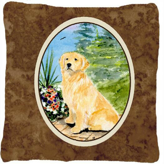 Golden Retriever Decorative   Canvas Fabric Pillow by Caroline&#39;s Treasures