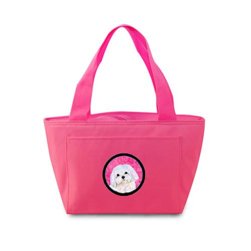 Pink Maltese  Lunch Bag or Doggie Bag SS4758-PK by Caroline&#39;s Treasures