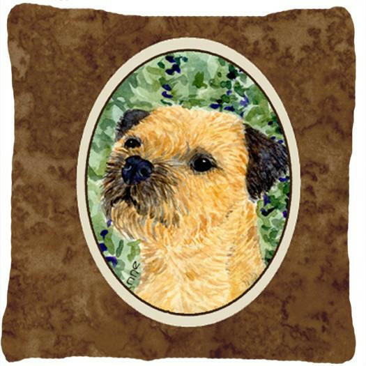 Border Terrier Decorative   Canvas Fabric Pillow by Caroline's Treasures