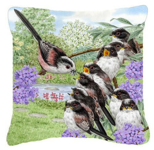 Long Tailed Tits by Sarah Adams Canvas Decorative Pillow ASAD0690PW1414 - the-store.com