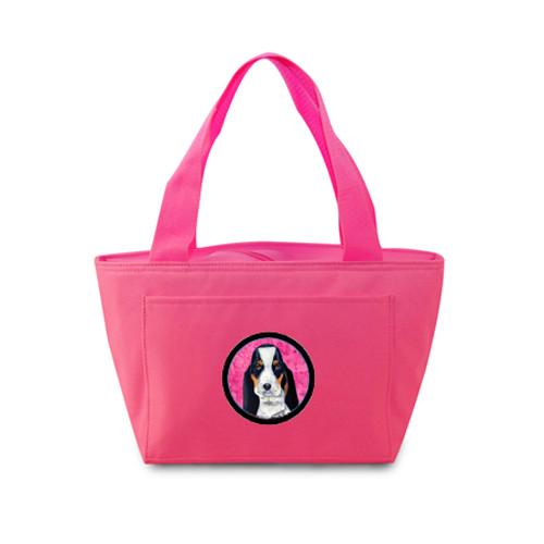Pink Basset Hound  Lunch Bag or Doggie Bag LH9374PK by Caroline&#39;s Treasures