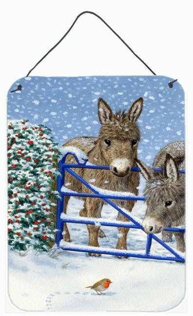 Donkeys and Robin Wall or Door Hanging Prints ASA2159DS1216 by Caroline&#39;s Treasures