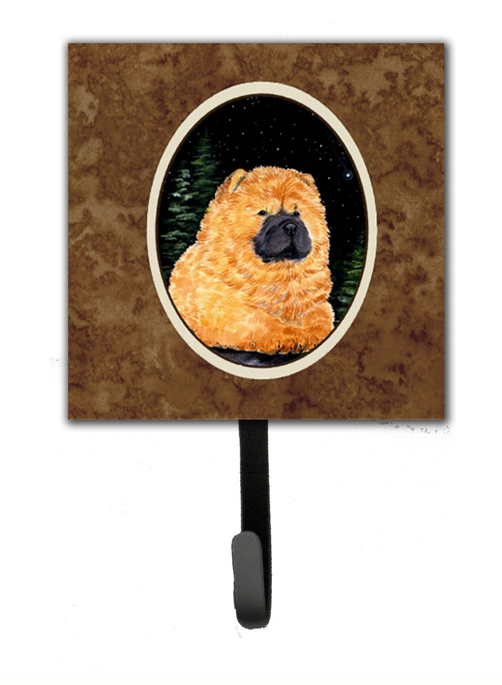 Starry Night Chow Chow Leash Holder or Key Hook by Caroline's Treasures