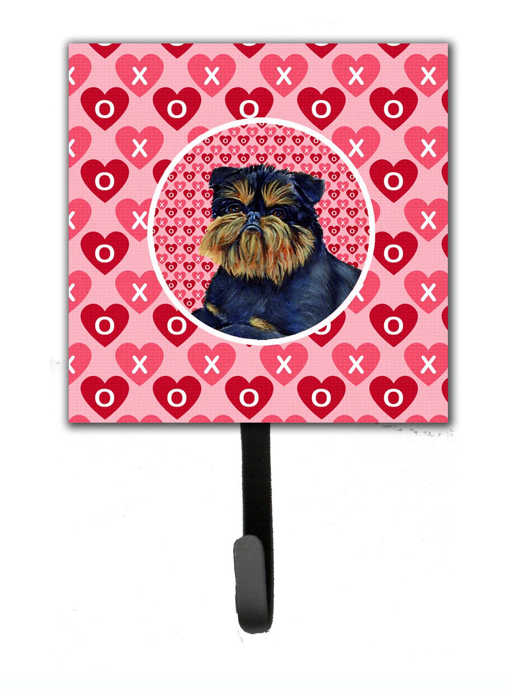 Brussels Griffon Valentine&#39;s Love and Hearts Leash or Key Holder by Caroline&#39;s Treasures