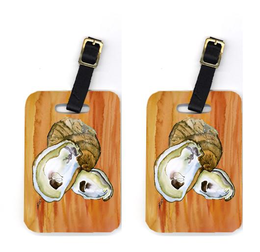 Pair of Oyster Luggage Tags by Caroline's Treasures
