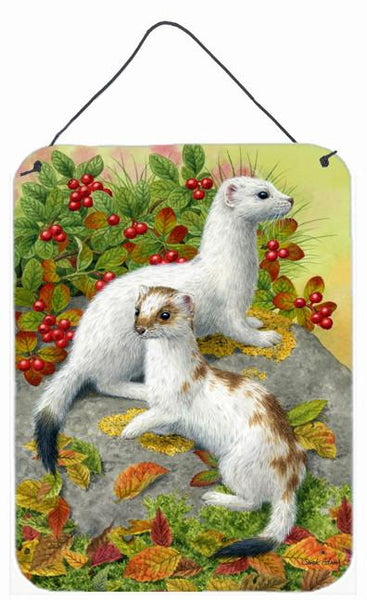 Ermine Stoat Short-tailed Weasel Wall or Door Hanging Prints ASA2138DS1216 by Caroline's Treasures