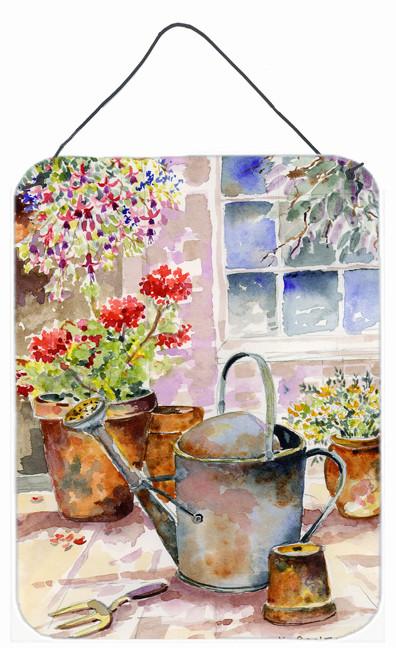 Watering Can Flowers Wall or Door Hanging Prints BMBO0303DS1216 by Caroline&#39;s Treasures
