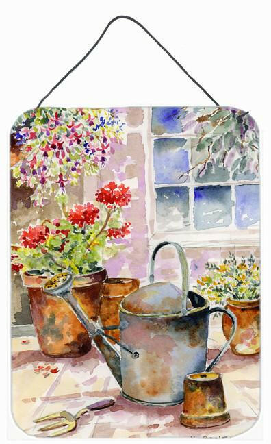 Watering Can Flowers Wall or Door Hanging Prints BMBO0303DS1216 by Caroline&#39;s Treasures
