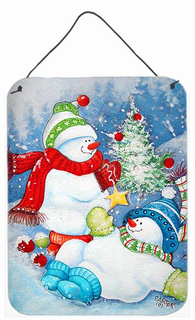 The Teens Celebrate Snowman Wall or Door Hanging Prints PJC1021DS1216 by Caroline's Treasures