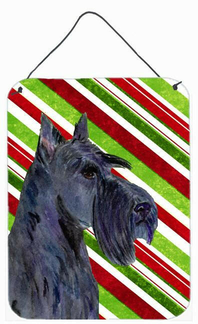Scottish Terrier Candy Cane Holiday Christmas Wall or Door Hanging Prints by Caroline's Treasures
