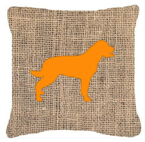 Labrador Burlap and Orange   Canvas Fabric Decorative Pillow BB1111 - the-store.com
