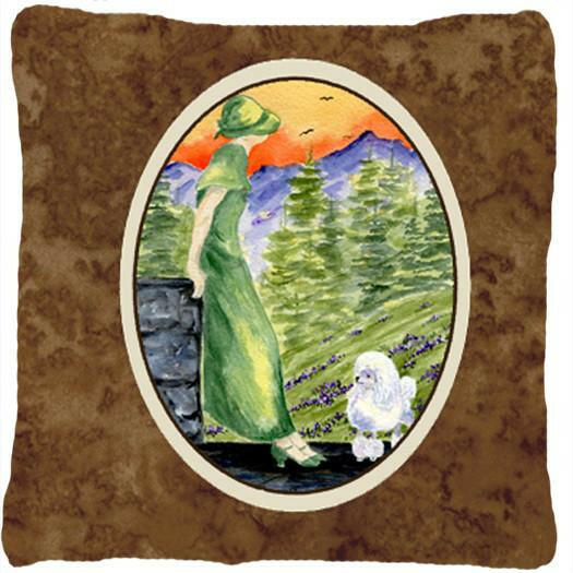 Poodle Decorative   Canvas Fabric Pillow by Caroline's Treasures