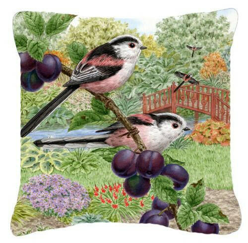 Long Tailed Tits by Sarah Adams Canvas Decorative Pillow ASAD0703PW1414 - the-store.com