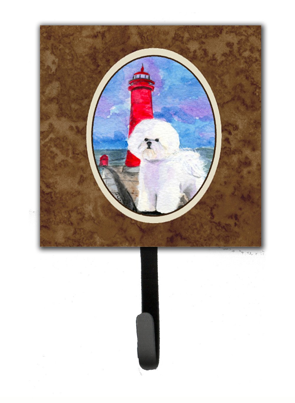 Lighthouse with Bichon Frise Leash Holder or Key Hook by Caroline&#39;s Treasures