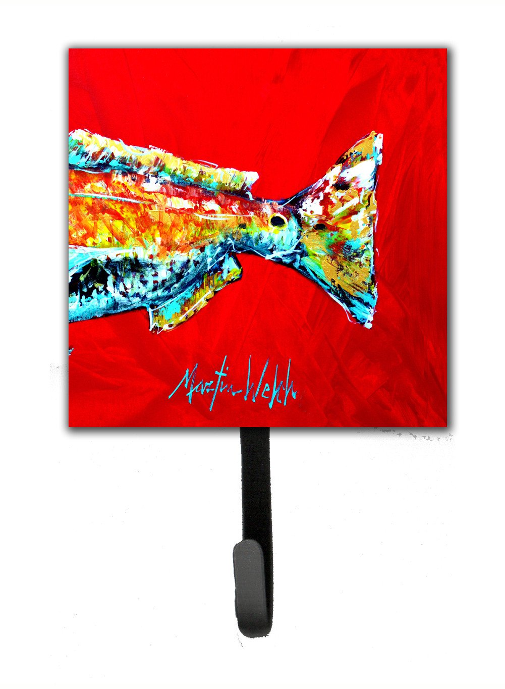 Fish - Red Fish Alphonzo Tail Leash or Key Holder by Caroline&#39;s Treasures