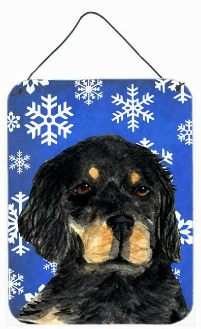 Gordon Setter Winter Snowflakes Holiday Wall or Door Hanging Prints by Caroline&#39;s Treasures