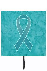 Teal Ribbon for Ovarian Cancer Awareness Leash or Key Holder AN1201SH4 by Caroline&#39;s Treasures