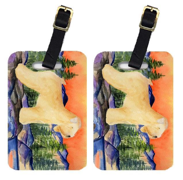 Pair of 2 Wheaten Terrier Soft Coated Luggage Tags by Caroline&#39;s Treasures