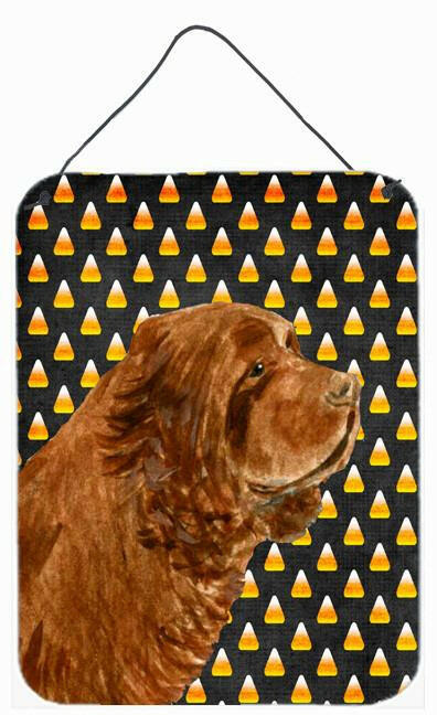 Caroline's Treasures Sussex Spaniel Candy Corn Halloween Portrait Wall or Door Hanging Prints