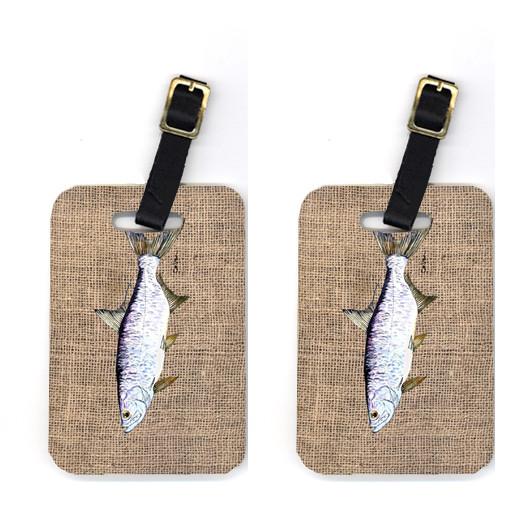 Pair of Fish - Tarpon Luggage Tags by Caroline&#39;s Treasures