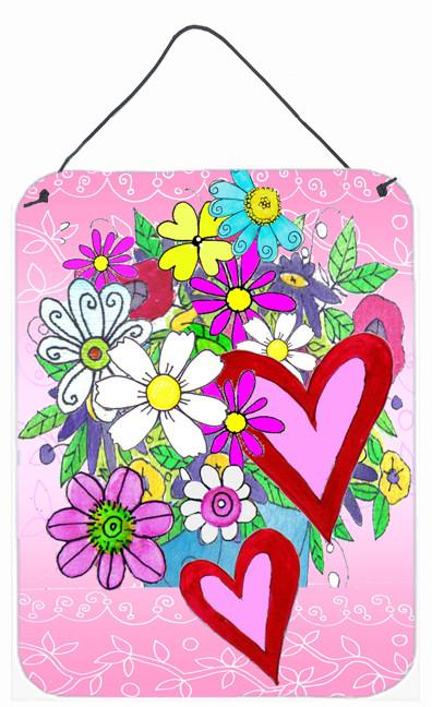 True Love Bouquet Valentine's Day Wall or Door Hanging Prints PJC1040DS1216 by Caroline's Treasures