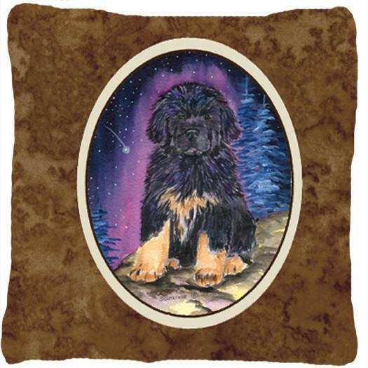Starry Night Tibetan Mastiff Decorative   Canvas Fabric Pillow by Caroline's Treasures