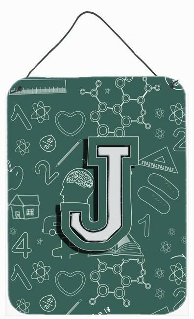 Caroline's Treasures Letter J Back to School Initial Wall or Door Hanging Prints CJ2010-JDS1216