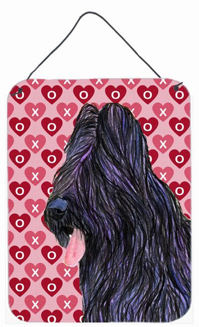 Briard Hearts Love and Valentine's Day Wall or Door Hanging Prints by Caroline's Treasures