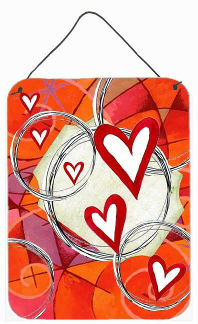 Circle of Love Valentine&#39;s Day Wall or Door Hanging Prints PJC1038DS1216 by Caroline&#39;s Treasures