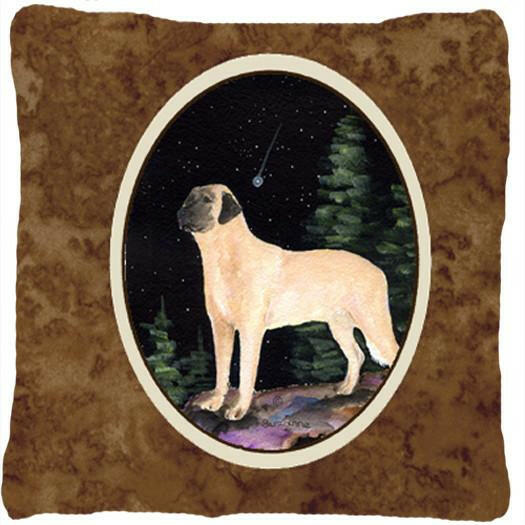 Starry Night Anatolian Shepherd Decorative   Canvas Fabric Pillow by Caroline&#39;s Treasures